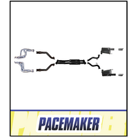 PACEMAKER HEADERS, CATS AND 2.5" CATBACK EXHAUST SYSTEM FITS FORD MUSTANG CONVERTIBLE FM 6TH GEN 5.0L V8 COYOTE 2015-2017 (PP4178-04)