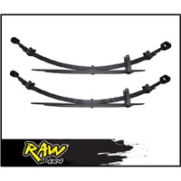 RAW 4X4 REAR COMFORT LOAD (0-100kg) 2" RAISED LEAF SPRINGS FITS FORD RANGER PXI PXII 9/2011-8/2015 (PAIR)
