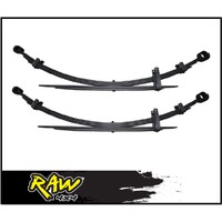 RAW 4X4 REAR MEDIUM LOAD (0-200kg) 2" RAISED LEAF SPRINGS FITS FORD RANGER PXI PXII 9/2011-8/2015 (PAIR)