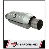 UNIVERSAL EURO 5 ROUND CAT CONVERTER - 2.25" (57MM) 400 CPSI WITH CENTRE O2 (SA5225R2C)