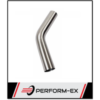 1.58" 41MM X 45 DEGREE MANDREL BEND 304 STAINLESS STEEL EXHAUST PIPE