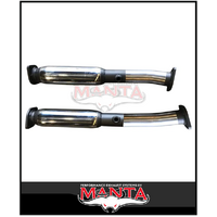 MANTA 2.5" STAINLESS STEEL CAT DELETES WITH HOTDOGS FIT NISSAN PATROL Y62 5.6L V8 2012-ON (SSMBM630PHD)