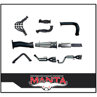 MANTA ENGINE BACK EXHAUST SYSTEM WITH QUAD TIPS FITS CHEVROLET SILVERADO 1500 ZR1 6.2L V8 (SSMKCH0009)