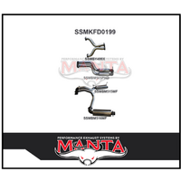 MANTA 3" DUAL CATBACK EXHAUST SYSTEM WITH HOTDOG/MUFFLER FITS FORD FALCON FPV FG SEDAN 5.0L SUPERCHARGED V8 (SSMKFD0199)