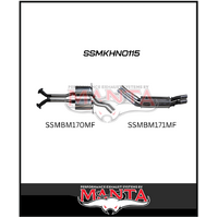 MANTA CATBACK EXHAUST SYSTEM FITS HOLDEN COMMODORE VT VX VY VZ 5.7L 6.0L V8 SEDAN (SSMKHN0115) MANTA CATBACK EXHAUST SYSTEM FITS HOLDEN COMMODORE VT VX VY VZ 5.7L 6.0L V8 SEDAN (SSMKHN0115)