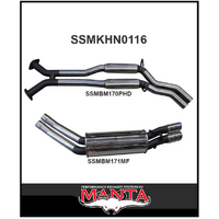 MANTA CAT BACK EXHAUST SYSTEM FITS HOLDEN COMMODORE VT VX VY VZ 5.7L 6.0L V8 SEDAN (SSMKHN0116) MANTA CAT BACK EXHAUST SYSTEM FITS HOLDEN COMMODORE VT VX VY VZ 5.7L 6.0L V8 SEDAN (SSMKHN0116)