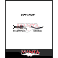 MANTA CATBACK EXHAUST SYSTEM FITS HOLDEN COMMODORE VT VX VY VZ 5.7L 6.0L V8 SEDAN (SSMKHN0117) MANTA CATBACK EXHAUST SYSTEM FITS HOLDEN COMMODORE VT VX VY VZ 5.7L 6.0L V8 SEDAN (SSMKHN0117)