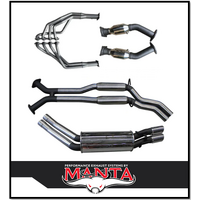 MANTA ENGINE BACK STAINLESS STEEL EXHAUST SYSTEM FITS HOLDEN COMMODORE VT VX VY VZ 5.7L 6.0L V8 SEDAN (SSMKHN0125)