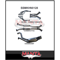 MANTA ENGINE BACK EXHAUST SYSTEM FITS HOLDEN COMMODORE VT VX VY VZ 5.7L 6.0L V8 SEDAN (SSMKHN0128) MANTA ENGINE BACK EXHAUST SYSTEM FITS HOLDEN COMMODORE VT VX VY VZ 5.7L 6.0L V8 SEDAN (SSMKHN0128)