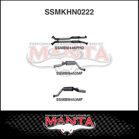MANTA 3" CATBACK EXHAUST SYSTEM FITS HSV MALOO VY 5.7L 6.0L V8 UTE 10/2002-9/2004 (SSMKHN0222)