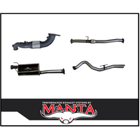 MANTA 3" STAINLESS STEEL TURBO BACK EXHAUST WITH CAT/MUFFLER FITS ISUZU D-MAX RG 3.0L TD 4CYL 2020-ON (SSMKIZ0020)