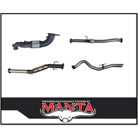 MANTA 3" STAINLESS STEEL TURBO BACK EXHAUST WITH CAT/HOTDOG FITS ISUZU D-MAX RG 3.0L TD 4CYL 2020-ON (SSMKIZ0021)