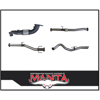 MANTA 3" STAINLESSS STEEL TURBO BACK EXHAUST WITH CAT/PIPE ONLY FITS ISUZU D-MAX RG 3.0L TD 4CYL 2020-ON (SSMKIZ0022)