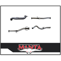 MANTA 3" STAINLESS STEEL TURBO BACK EXHAUST NO CAT/WITH PIPE ONLY FITS ISUZU D-MAX RG 3.0L TD 4CYL 2020-ON (SSMKIZ0025)