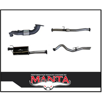 MANTA 3" STAINLESS STEEL TURBO BACK EXHAUST WITH CAT/MUFFLER FITS MAZDA BT-50 RG 3.0L TD 4CYL 2020-ON (SSMKMA0013)