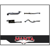 MANTA 3" STAINLESS STEEL TURBO BACK EXHAUST NO CAT/WITH MUFFLER FITS MAZDA BT-50 RG 3.0L TD 4CYL 2020-ON (SSMKMA0016)