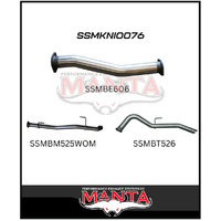 MANTA 3" DPF BACK EXHAUST WITH PIPE ONLY FITS NISSAN NAVARA D23 NP300 2.3L TD 4CYL 2015-ON (SSMKNI0076)