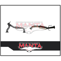 MANTA 3" STAINLESS STEEL MID SECTION WITH MEDIUM CENTRE MUFFLER FITS NISSAN PATROL Y62 5.6L V8 2012-ON (SSMKNI0109)