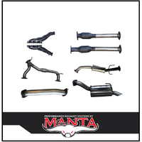 MANTA 3" STAINLESS STEEL COMPLETE EXHAUST SYSTEM WITH MEDIUM CENTRE MUFFLER FITS NISSAN PATROL Y62 5.6L V8 2012-ON (SSMKNI0110)