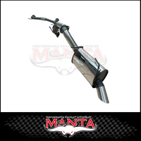 MANTA 3" STAINLESS STEEL COMPLETE ENGINE BACK EXHAUST WITH BI MODAL FITS NISSAN PATROL Y62 WARRIOR 5.6L V8 2023-2025 - LARGE MUFFLER (SSMKNI0128)
