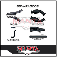 MANTA EXTRACTORS & CATS KIT FITS RAM 1500 DS 5.7L V8 1/2017-ON (DIRECT FIT)
