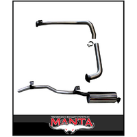 MANTA 2.5" STAINLESS STEEL ENGINE PIPE BACK EXHAUST SYSTEM FITS TOYOTA LANDCRUISER HZJ75R 4.2L 1HZ 1990-1999 (SSMKTY0067)