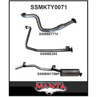 MANTA MANIFOLD BACK 2.5"  EXHAUST SYSTEM FITS TOYOTA LANDCRUISER HZJ79R 4.2L 1HZ 1999-2007 (SSMKTY0071)