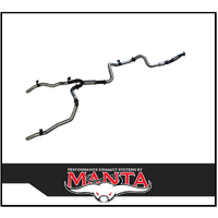 MANTA 3" TWIN STAINLESS STEEL TURBO BACK EXHAUST SYSTEM WITH CAT/HOTDOG FITS TOYOTA LANDCRUISER VDJ79R 4.5L V8 SINGLE CAB 2007-2016 (SSMKTY0094)