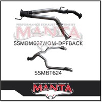 MANTA STAINLESS STEEL 3" TWIN EXIT DPF BACK EXHAUST FITS TOYOTA LANDCRUISER VDJ200R 2015-2021