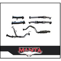 MANTA 2.5" Twin into 3" SS Turbo Back Exhaust with Cat & 1 Muffler For Toyota Landcruiser VDJ200R 2015-2021