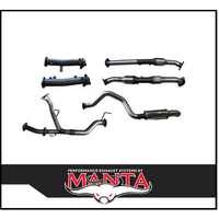 MANTA 2.5" TWIN INTO 3" STAINLESS STEEL TURBO BACK EXHAUST WITH CAT & 1 MUFFLER FITS TOYOTA LANDCRUISER VDJ200R 2015-2021 (SSMKTY0102)