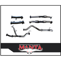 MANTA 2.5" TWIN INTO 3" STAINLESS STEEL TURBO BACK EXHAUST WITH CAT & NO MUFFLERS FITS TOYOTA LANDCRUISER VDJ200R 2015-2021 (SSMKTY0103)