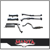 MANTA 2.5" TWIN INTO 3" STAINLESS STEEL TURBO BACK EXHAUST NO CATS & 2 MUFFLERS FITS TOYOTA LANDCRUISER VDJ200R 2015-2021 (SSMKTY0104)