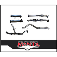MANTA 2.5" TWIN INTO 3" STAINLESS STEEL TURBO BACK EXHAUST NO CATS & NO MUFFLERS FITS TOYOTA LANDCRUISER VDJ200R 2015-2021 (SSMKTY0106)