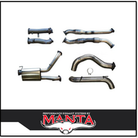 MANTA 3" TWIN INTO SINGLE 4" STAINLESS STEEL TURBO BACK EXHAUST SYSTEM WITH CATS/1 MUFFLER FITS TOYOTA LANDCRUISER VDJ200R 2015-2021 (SSMKTY0108)