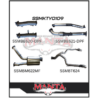 MANTA 3" TURBO BACK EXHAUST SYSTEM WITH LEFT & RIGHT EXIT NO CATS/1 MUFFLER FITS TOYOTA LANDCRUISER VDJ200R 2015-2021 (SSMKTY0109) MANTA 3" TURBO BACK EXHAUST SYSTEM WITH LEFT & RIGHT EXIT NO CATS/1 MUFFLER FITS TOYOTA LANDCRUISER VDJ200R 2015-2021 (SSMKTY0109)