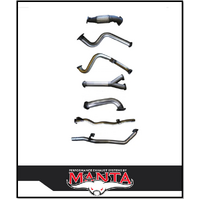MANTA 3" TWIN STAINLESS STEEL TURBO BACK EXHAUST SYSTEM WITH CAT/PIPE ONLY FITS TOYOTA LANDCRUISER VDJ79R 4.5L V8 SINGLE CAB 2007-2016 (SSMKTY0118)