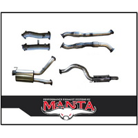 MANTA 3" TWIN INTO SINGLE 4" STAINLESS STEEL TURBO BACK EXHAUST NO CATS & 2 MUFFLERS FITS TOYOTA LANDCRUISER VDJ200R 2015-2021 (SSMKTY0173)