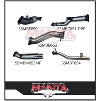 MANTA 4" STAINLESS STEEL TURBO BACK EXHAUST SYSTEM FITS TOYOTA LANDCRUISER VDJ79R 4.5L V8 2016-ON (SSMKTY0192)