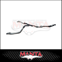 MANTA TWIN 4" STAINLESS STEEL TURBO BACK EXHAUST SYSTEM FITS TOYOTA LANDCRUISER VDJ79R 4.5L V8 2016-2025 - NO CAT/PIPE ONLY (SSMKTY0224)