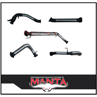 MANTA 3" STAINLESS STEEL TURBO BACK WITH CAT/NO MUFFLER FITS TOYOTA LANDCRUISER FJA300R 300 SERIES 3.3L V6 2021-ON (SSMKTY0301)