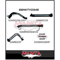 MANTA 3" STAINLESS STEEL TURBO BACK WITH CAT/MUFFLER FITS TOYOTA LANDCRUISER FJA300R 300 SERIES 3.3L V6 2021-ON (SSMKTY0345)