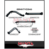 MANTA 3" STAINLESS STEEL TURBO BACK NO CAT/WITH MUFFLER FITS TOYOTA LANDCRUISER FJA300R 300 SERIES 3.3L V6 2021-ON (SSMKTY0346)