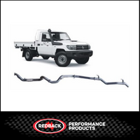 REDBACK 3" 409 STAINLESS STEEL TURBO BACK EXHAUST SYSTEM FITS TOYOTA LANDCRUISER VDJ79R 2007-2016 SINGLE CAB