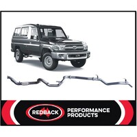 REDBACK 3" 409 STAINLESS STEEL NO CAT/PIPE ONLY EXHAUST SYSTEM FITS TOYOTA LANDCRUISER VDJ78R 2007-2016 TROOP CARRIER