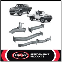 REDBACK 4" 409 STAINLESS STEEL DPF BACK EXHAUST SYSTEM PIPE ONLY FITS TOYOTA LANDCRUISER VDJ79R 2016-ON