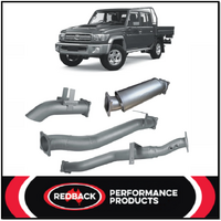 REDBACK 4" 409 STAINLESS STEEL DPF BACK EXHAUST SYSTEM WITH RESONATOR FITS TOYOTA LANDCRUISER VDJ79R 2016-ON REDBACK 4" 409 STAINLESS STEEL DPF BACK EXHAUST SYSTEM WITH RESONATOR FITS TOYOTA LANDCRUISER VDJ79R 2016-ON