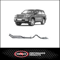 REDBACK 3" TURBO BACK NO CAT/2 MUFFLER EXHAUST SYSTEM FITS TOYOTA LANDCRUISER VDJ200R 2007-2015 (TLX45900-P2)