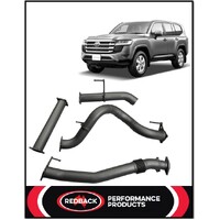 REDBACK 3.5" 409 SS PIPE ONLY EXHAUST FITS TOYOTA LANDCRUISER FJA300R 7/2021-ON