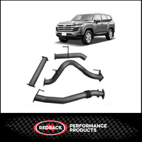 REDBACK 3.5" 409 STAINLESS STEEL DPF BACK EXHAUST SYSTEM FITS TOYOTA LANDCRUISER FJA300R 3.3L V6 7/2021-ON